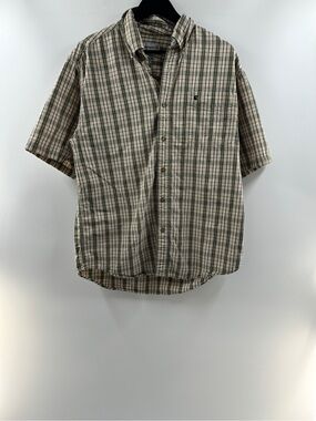 Carhartt Plaid Short Sleeve Button Up Shirt – Men's Large